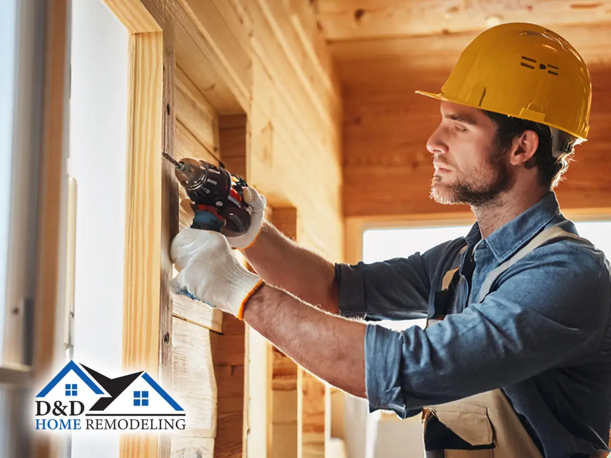 comprehensive remodeling services male professional contractor performing expert residential home remodeling service in interior of home