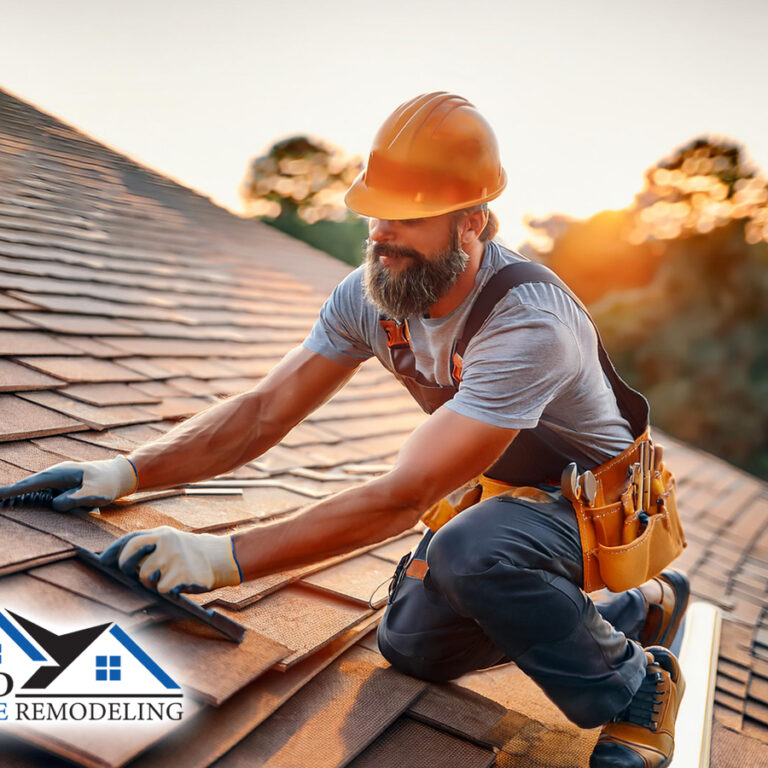 contractor performing expert residential home roofing solutions repairs